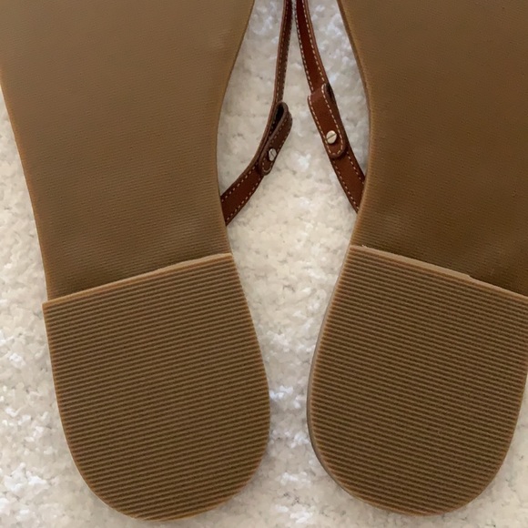 NWOT LANDS’ END LEATHER FLIP FLOP - Picture 3 of 7